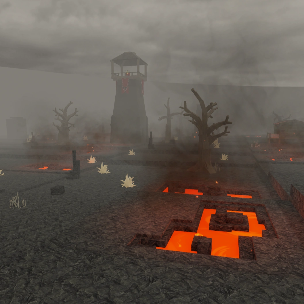 Вулканический биом (Volcanic Biome) в 99 Nights in the Forest