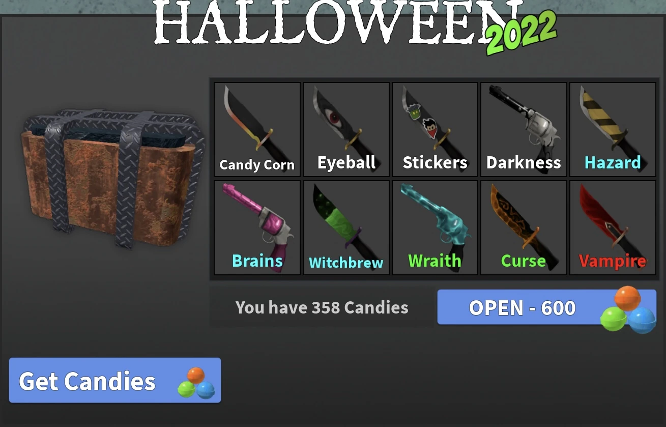 2022 Halloween Box — Ящик или набор в Murder Mystery 2