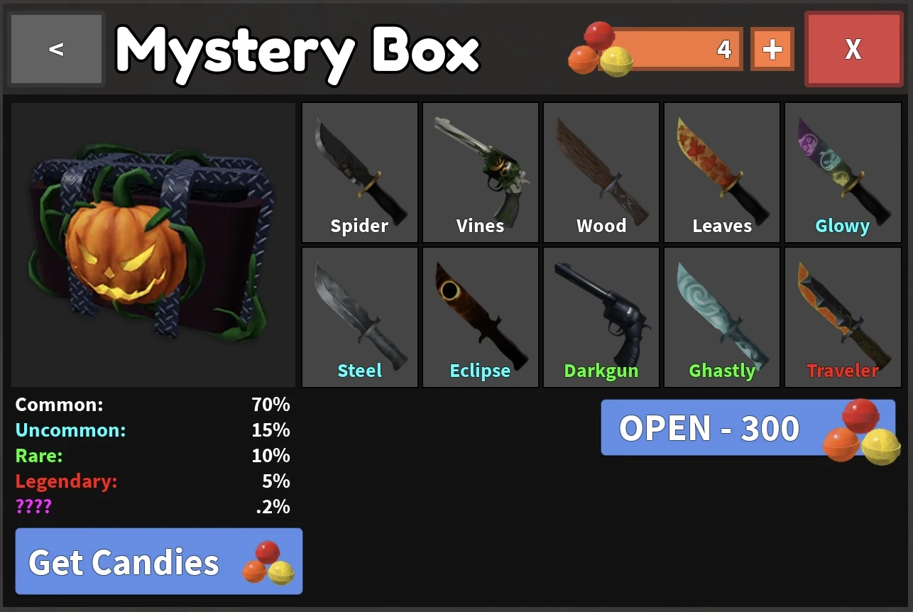 2023 Halloween Box — Ящик или набор в Murder Mystery 2