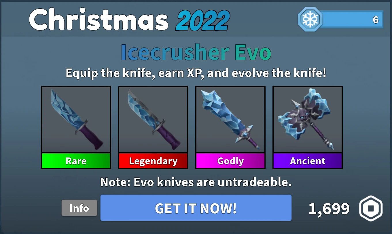 Icecrusher Gamepass — игровой пропуск в Murder Mystery 2