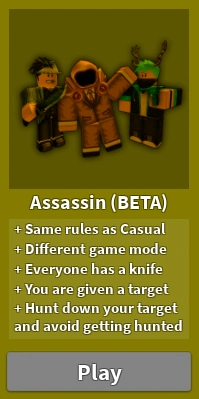 Assassin — Механика в Murder Mystery 2