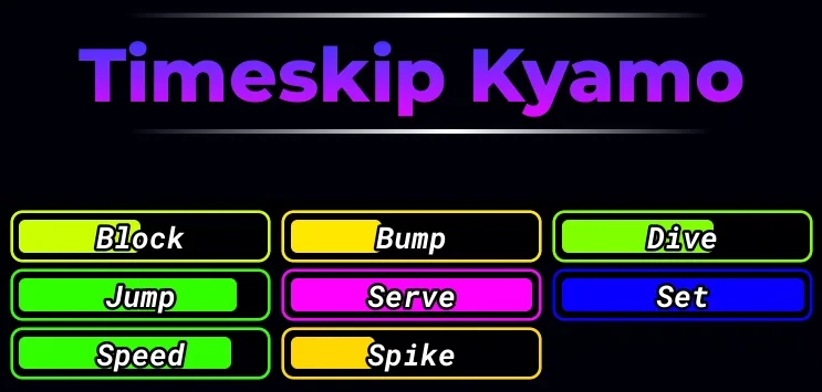 Timeskip Kyamo — Volleyball Legends
